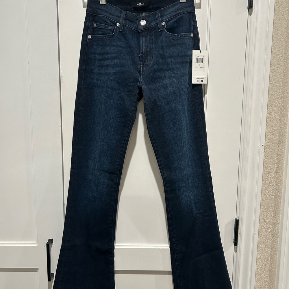 7 For All Mankind Indigo Bootcut Tailorless for Women NWT